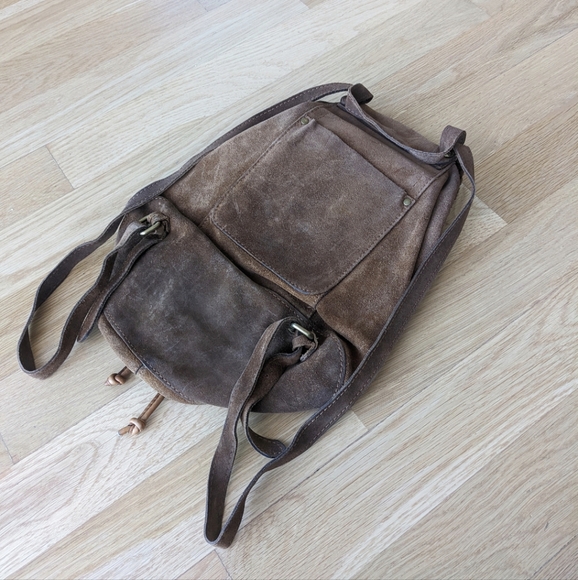Patricia Nash Suede Camel Backpack - Picture 5 of 8